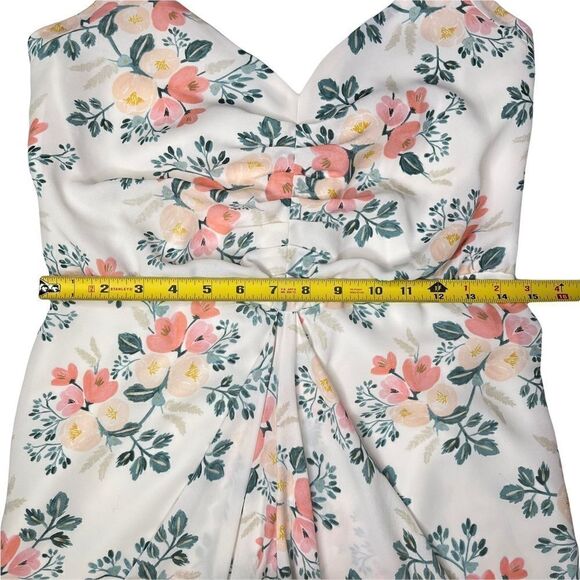 Anthropologie Paper Crown x Rifle Paper Co Halter Midi Dress Small - Picture 11 of 15